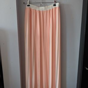 Club Monaco Pleated Midi Skirt